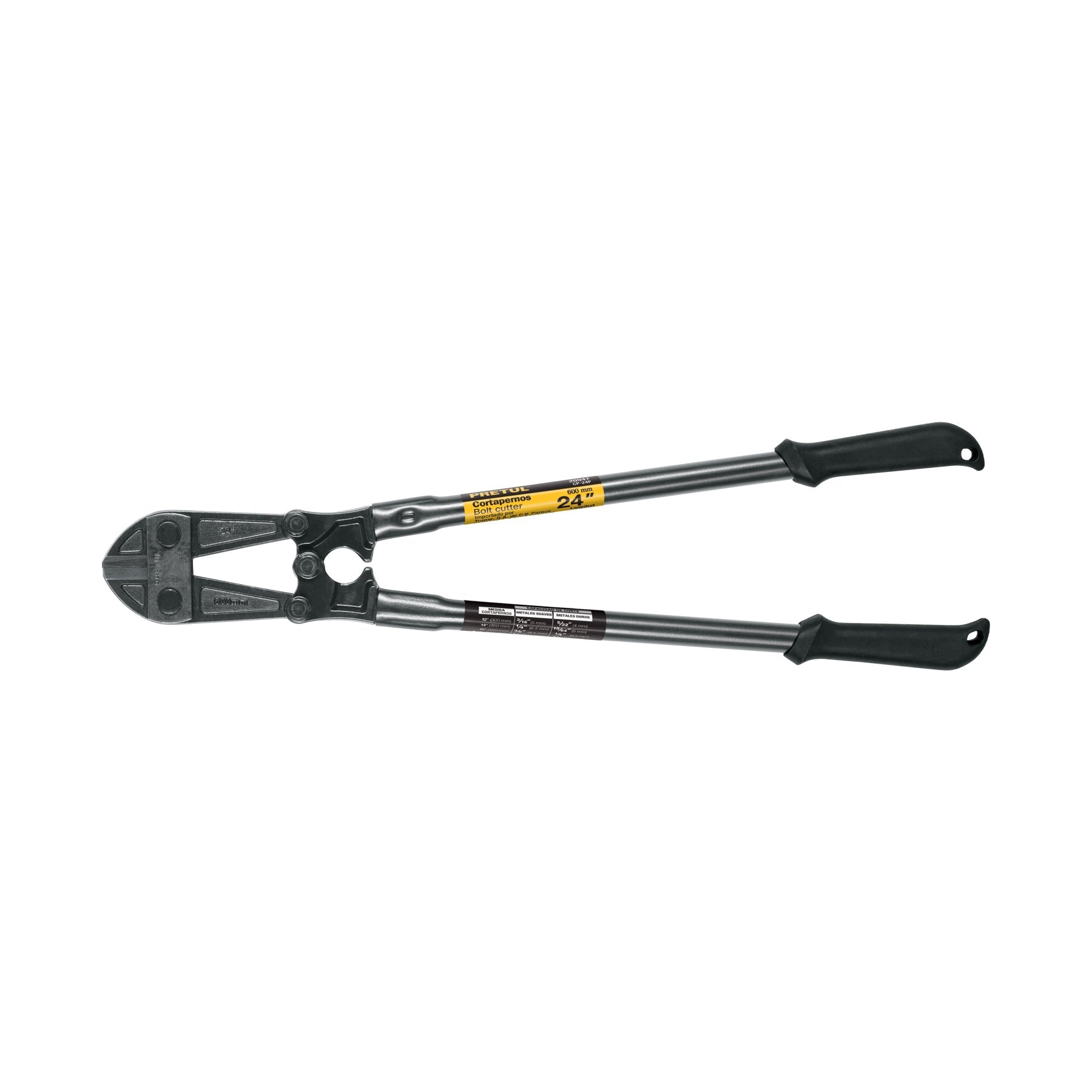 Cortapernos 24', mango tubular, PRETUL