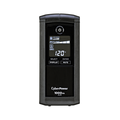 CYBERPOWER - UPS de 1000 VA/600 W, Topología Línea Interactiva, Entrada 120 Vca NEMA 5-15P, Tipo Mini Torre, Con 9 Tomas NEMA 5-15R