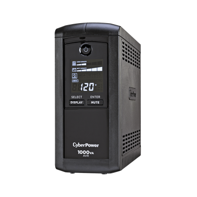 CYBERPOWER - UPS de 1000 VA/600 W, Topología Línea Interactiva, Entrada 120 Vca NEMA 5-15P, Tipo Mini Torre, Con 9 Tomas NEMA 5-15R