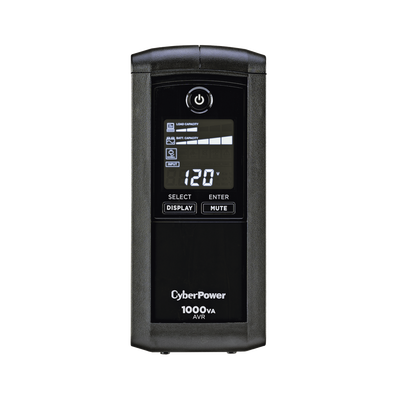 CYBERPOWER - UPS de 1000 VA/600 W, Topología Línea Interactiva, Entrada 120 Vca NEMA 5-15P, Tipo Mini Torre, Con 9 Tomas NEMA 5-15R