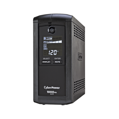 CYBERPOWER - UPS de 1000 VA/600 W, Topología Línea Interactiva, Entrada 120 Vca NEMA 5-15P, Tipo Mini Torre, Con 9 Tomas NEMA 5-15R