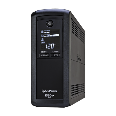 CYBERPOWER - UPS de 1350 VA/815 W, Topología Línea Interactiva, Entrada 120 Vca NEMA 5-15P, Tipo Mini Torre, Con 10 Tomas NEMA 5-15R