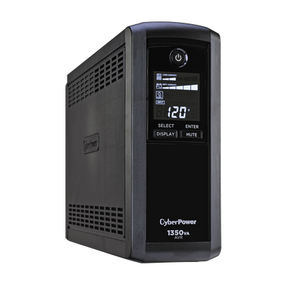 CYBERPOWER - UPS de 1350 VA/815 W, Topología Línea Interactiva, Entrada 120 Vca NEMA 5-15P, Tipo Mini Torre, Con 10 Tomas NEMA 5-15R