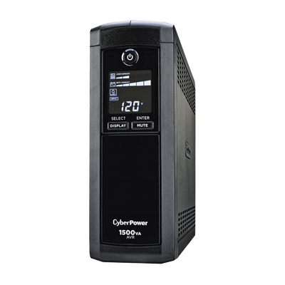CYBERPOWER - UPS de 1500 VA/900 W, Topología Línea Interactiva, Entrada 120 Vca NEMA 5-15P, Tipo Mini Torre, Con 12 Tomas NEMA 5-15R