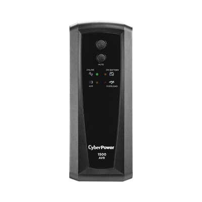 CYBERPOWER - UPS de 1500 VA/900 W, Topología Línea Interactiva, Entrada 120 Vca NEMA 5-15P, Tipo Torre, Con 8 Tomas NEMA 5-15R