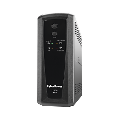 CYBERPOWER - UPS de 1500 VA/900 W, Topología Línea Interactiva, Entrada 120 Vca NEMA 5-15P, Tipo Torre, Con 8 Tomas NEMA 5-15R