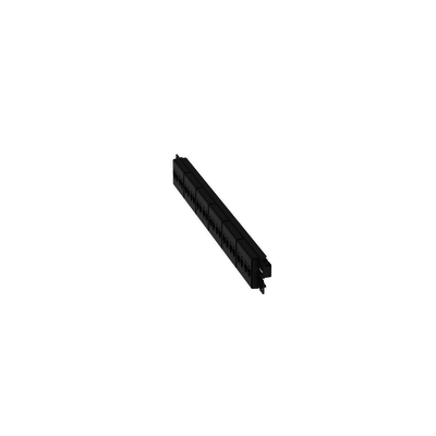 PANDUIT - Panel de Parcheo con 24 Acopladores Mini-Com, Plano, Categoría 6A, de 1 UR, Color Negro