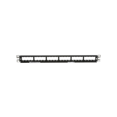 PANDUIT - Panel de Parcheo Modular Mini-Com (Sin Conectores), Plano, Totalmente Blindado, de 24 Puertos, 1UR