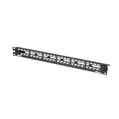 PANDUIT - Panel de Parcheo Modular Mini-Com (Sin Conectores), Plano, Totalmente Blindado, de 24 Puertos, 1UR