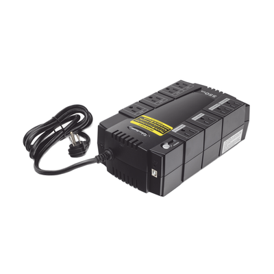 CYBERPOWER - UPS de 550 VA/330 W, Topología Standby, Entrada 120 Vca NEMA 5-15P, Tipo Gabinete Compacto, Con 8 Tomas NEMA 5-15R