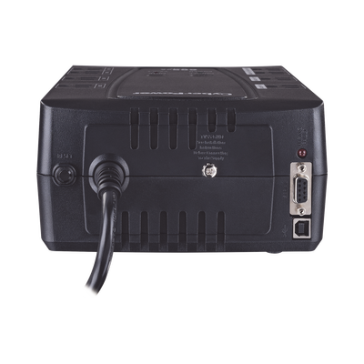 CYBERPOWER - UPS de 600 VA/340 W, Topología Standby, Entrada 120 Vca NEMA 5-15P, Tipo Gabinete Compacto, Con 8 Tomas NEMA 5-15R