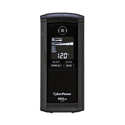 CYBERPOWER - UPS de 850 VA/510 W, Topología Línea Interactiva, Entrada 120 Vca NEMA 5-15P, Tipo Mini Torre, Con 9 Tomas NEMA 5-15R