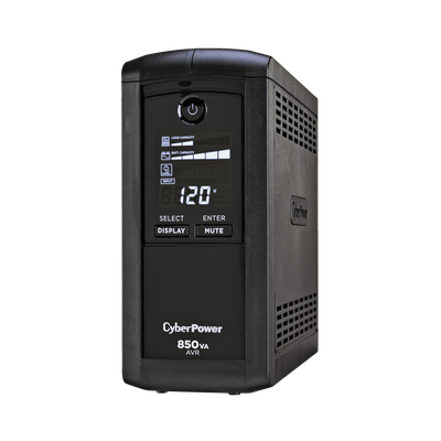 CYBERPOWER - UPS de 850 VA/510 W, Topología Línea Interactiva, Entrada 120 Vca NEMA 5-15P, Tipo Mini Torre, Con 9 Tomas NEMA 5-15R