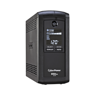 CYBERPOWER - UPS de 850 VA/510 W, Topología Línea Interactiva, Entrada 120 Vca NEMA 5-15P, Tipo Mini Torre, Con 9 Tomas NEMA 5-15R