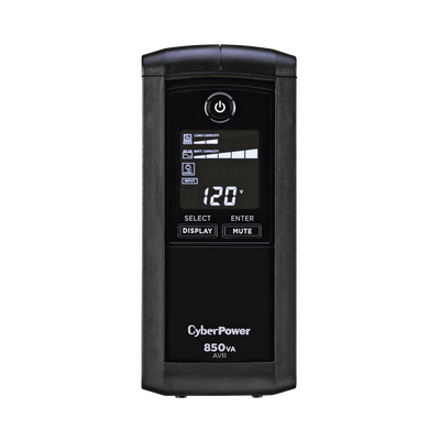CYBERPOWER - UPS de 850 VA/510 W, Topología Línea Interactiva, Entrada 120 Vca NEMA 5-15P, Tipo Mini Torre, Con 9 Tomas NEMA 5-15R