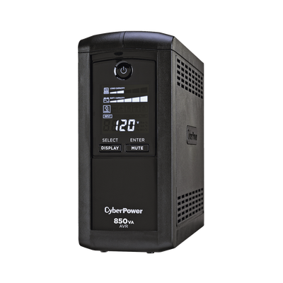 CYBERPOWER - UPS de 850 VA/510 W, Topología Línea Interactiva, Entrada 120 Vca NEMA 5-15P, Tipo Mini Torre, Con 9 Tomas NEMA 5-15R