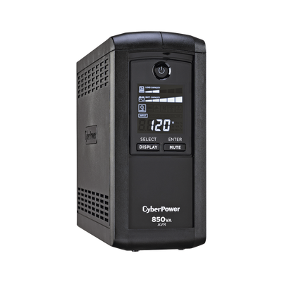 CYBERPOWER - UPS de 850 VA/510 W, Topología Línea Interactiva, Entrada 120 Vca NEMA 5-15P, Tipo Mini Torre, Con 9 Tomas NEMA 5-15R