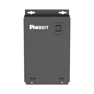 PANDUIT - Punto de Consolidación de 12 Puertos Mini-Com, Instalación en Piso, Pared o Techo, Fabricado en Acero, Color Negro