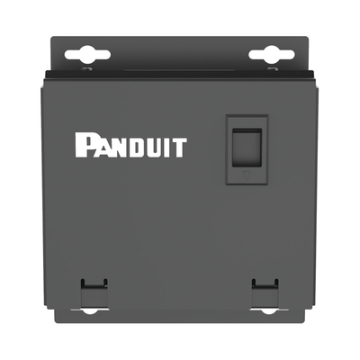 PANDUIT - Punto de Consolidación de 6 Puertos Mini-Com, Instalación en Piso, Pared o Techo, Fabricado en Acero, Color Negro