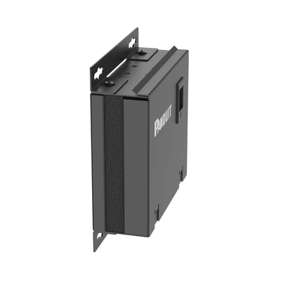 PANDUIT - Punto de Consolidación de 6 Puertos Mini-Com, Instalación en Piso, Pared o Techo, Fabricado en Acero, Color Negro