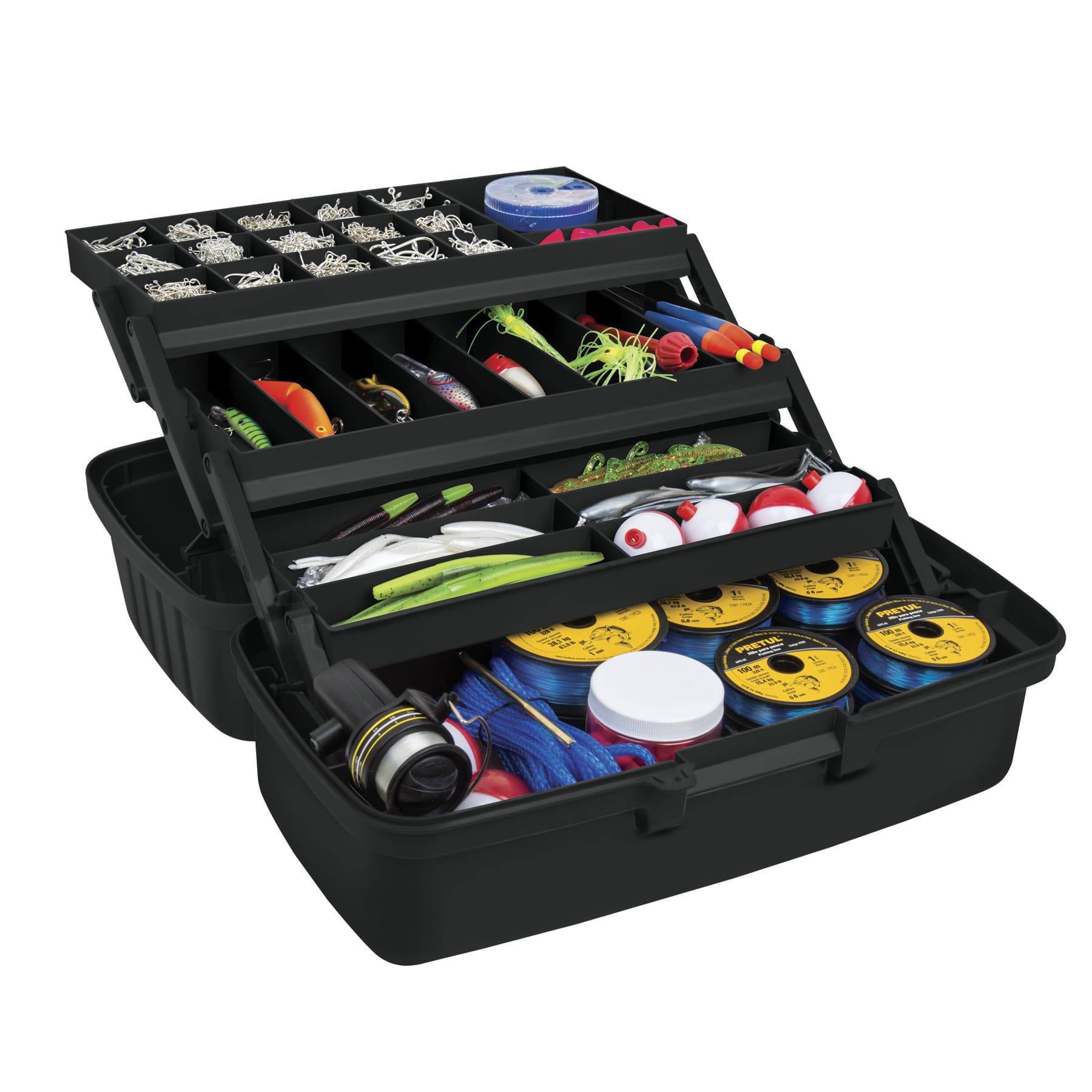 Caja para pesca de 16' con 3 bandejas deslizables, Truper
