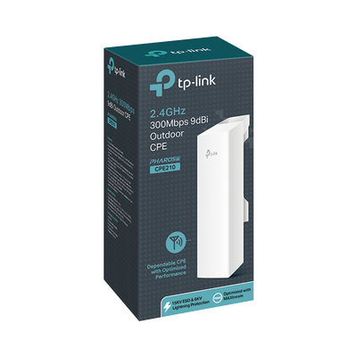 TP-LINK - Punto de Acceso WI-Fi  N 300Mbps en 2.4GHz, 2 antenas integradas de 9dBi, MIMO 2X2.