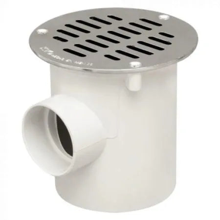 Cespol bote pvc 4" x 2" salida lateral