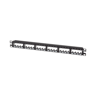 PANDUIT - Panel de Parcheo Modular Mini-Com (Sin Conectores), Plano de Instalación al Ras, Sin Blindaje, de 24 Puertos, 1UR