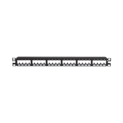 PANDUIT - Panel de Parcheo Modular Mini-Com (Sin Conectores), Plano de Instalación al Ras, Sin Blindaje, de 24 Puertos, 1UR