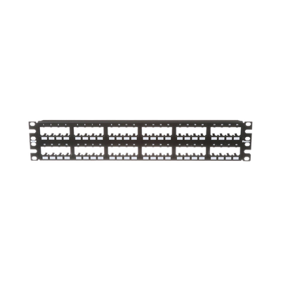 PANDUIT - Panel de Parcheo Modular Mini-Com (Sin Conectores), Plano de Instalación al Ras, Sin Blindaje, de 48 Puertos, 2UR