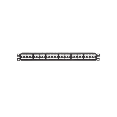 PANDUIT - Panel de Parcheo Modular Mini-Com (Sin Conectores), Plano, Sin Blindaje, Alta Densidad, Identificación Pre-Impresa, de 48 Puertos, 1UR