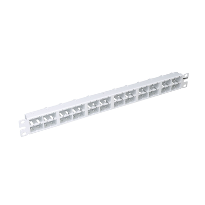 PANDUIT - Panel de Parcheo Modular Mini-Com (Sin Conectores), Plano, Sin Blindaje, Alta Densidad, de 48 Puertos, Color Blanco, 1 UR