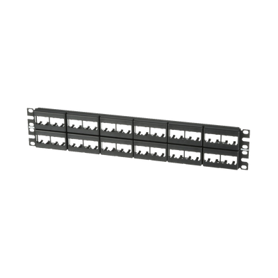 PANDUIT - Panel de Parcheo Modular Mini-Com (Sin Conectores), Plano, Sin Blindaje, de 48 Puertos, 2 UR