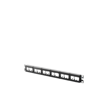 PANDUIT - Panel de Parcheo Modular Mini-Com (Sin Conectores), Plano, Sin Blindaje, Con Etiqueta y Cubierta, de 24 Puertos, 1UR