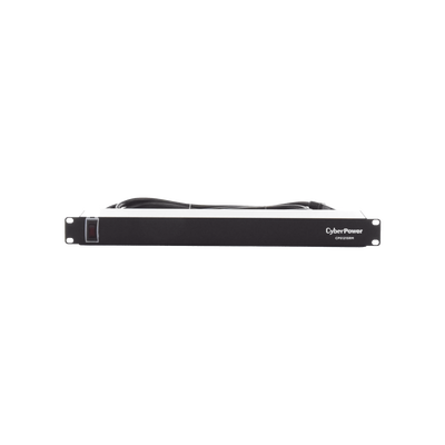 CYBERPOWER - PDU Básico Para Distribución de Energía, Con 10 Tomas NEMA 5-15R Traseras, 1UR, 15 Amp, 120 Vca