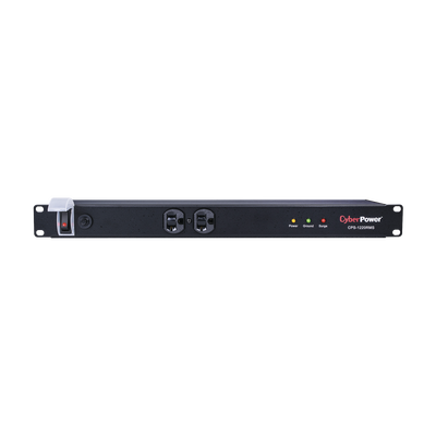 CYBERPOWER - Supresor de Picos de 1800J En Rack Con 2 Tomas NEMA 5-20R y 10 NEMA 5-20R Traseras Con Circuit Breaker de 20A, Clavija NEMA 5-20P