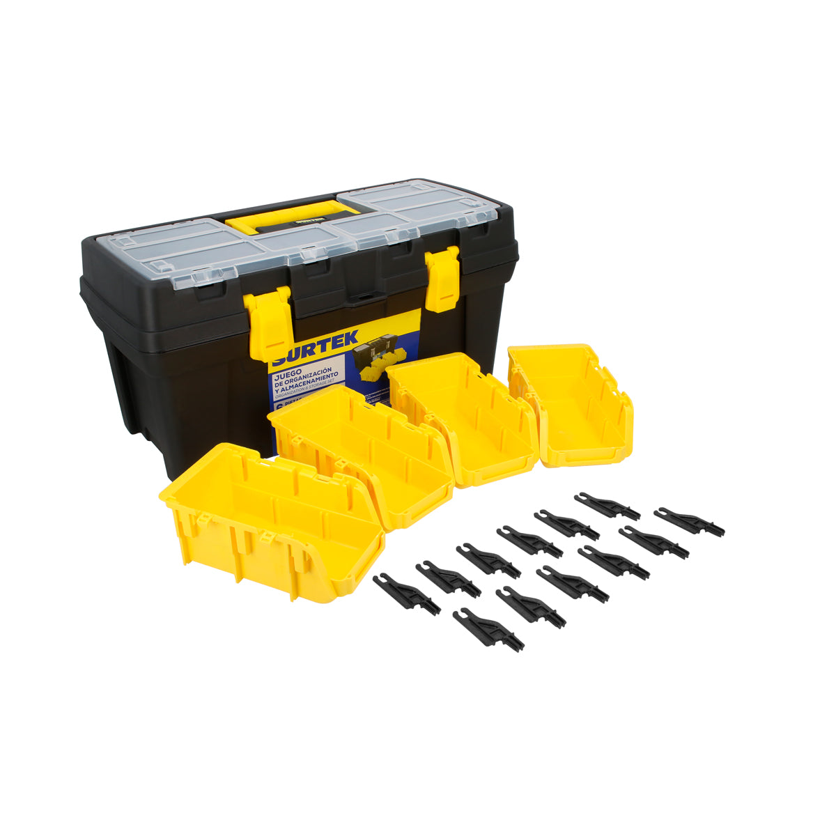 Surtek - Jgo cajas portahtas plast 6pz