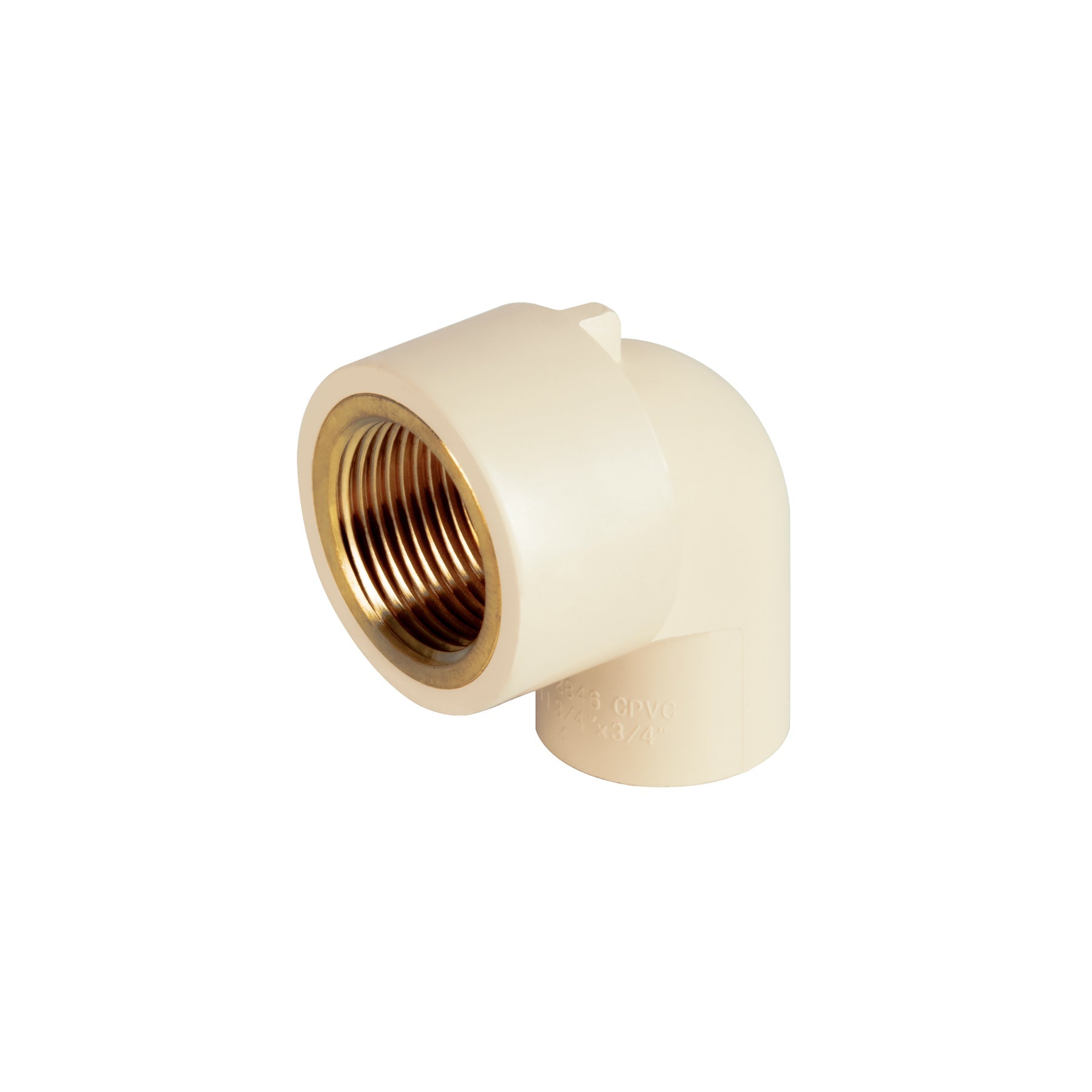 Codo 90° de CPVC con inserto laton 3/4', FOSET