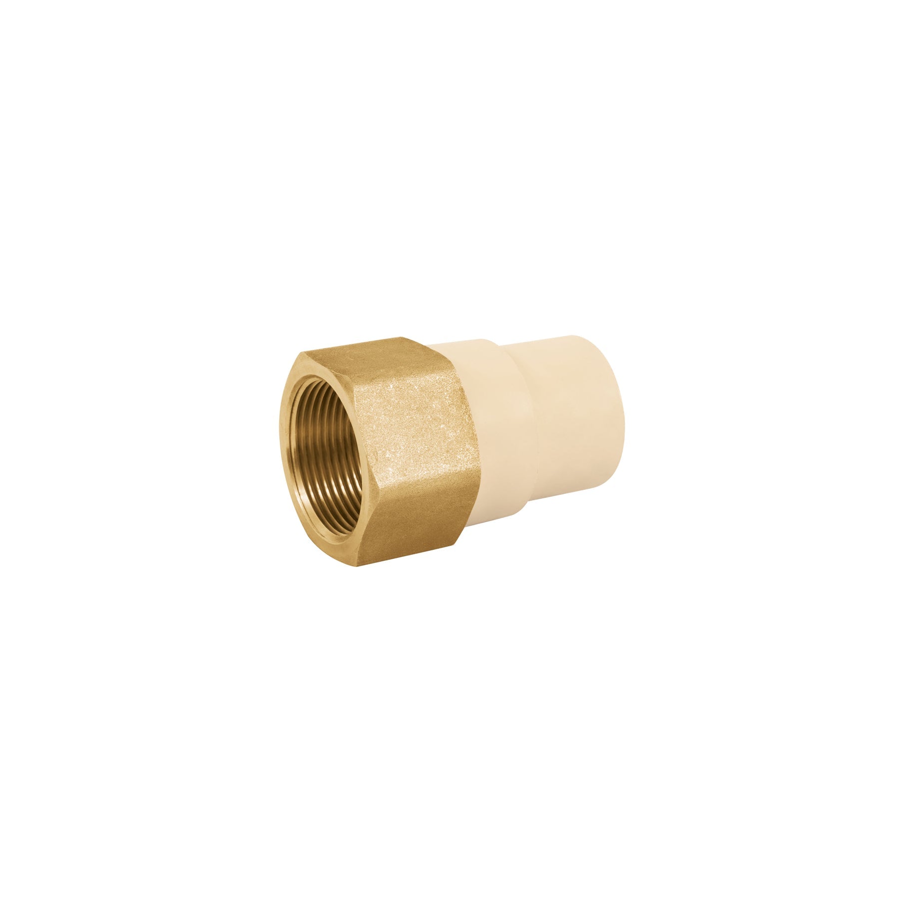 Adaptador hembra de CPVC 1-1/4' con inserto de laton, FOSET