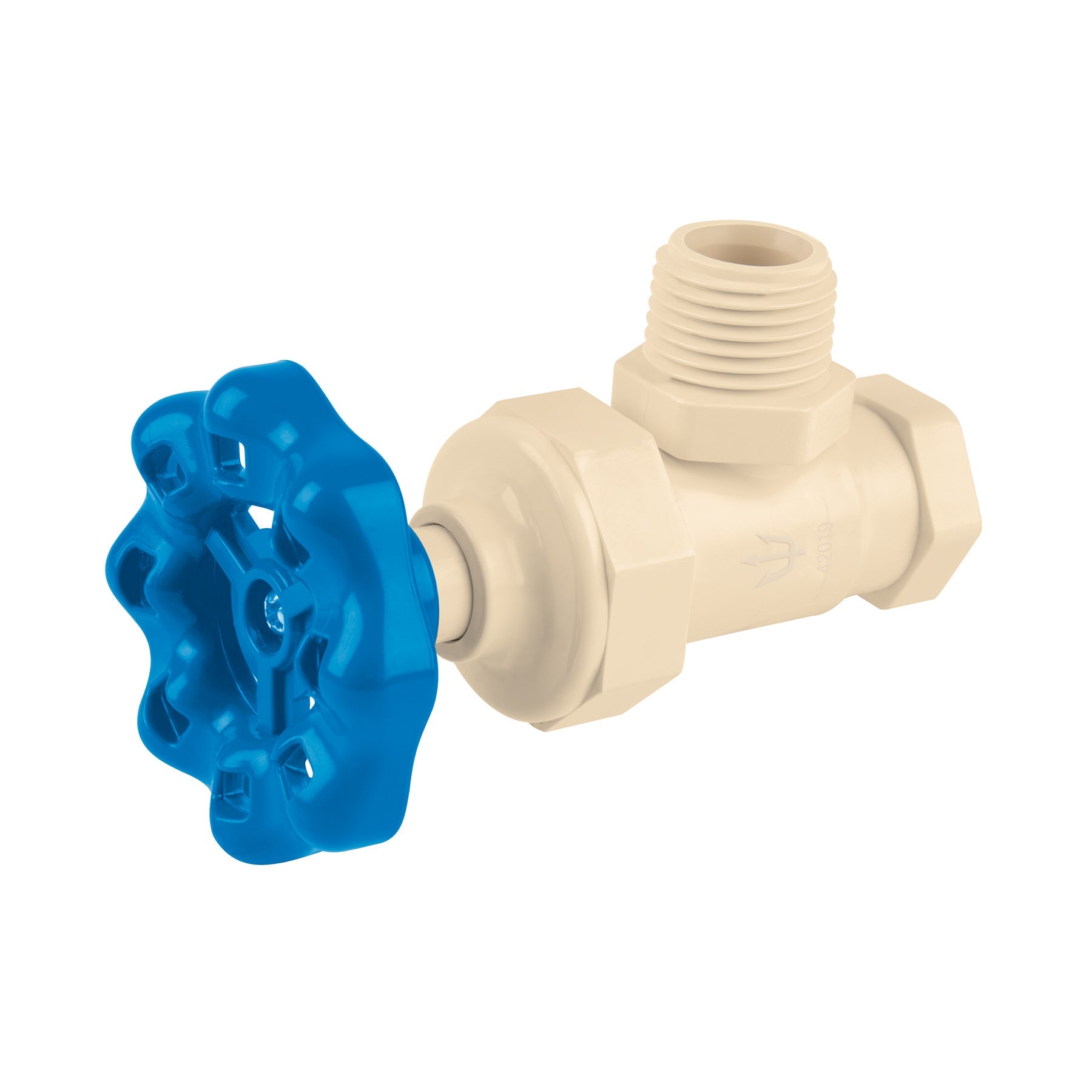 Llave angular de CPVC de 1/2' maneral volante, FOSET