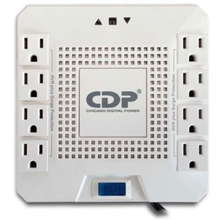 CDP - Regulador de Voltaje CDP 1800VA/1000W 8 Contactos