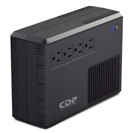 CDP - Regulador CDP UPS Interactiva (NO-BREAK) 600VA/300WATSS con 4 Contactos