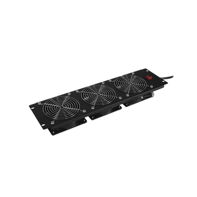 CYBERPOWER - Kit de 3 Ventiladores para Montaje en Rack de 19 in, Alimentación 120 Vca con Plug NEMA 5-15P, 3 UR, Color Negro