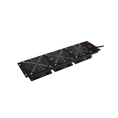 CYBERPOWER - Kit de 3 Ventiladores para Montaje en Rack de 19 in, Alimentación 120 Vca con Plug NEMA 5-15P, 3 UR, Color Negro