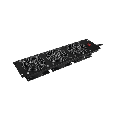 CYBERPOWER - Kit de 3 Ventiladores para Montaje en Rack de 19 in, Alimentación 220 Vca con Plug IEC C14, 3 UR, Color Negro