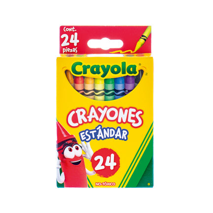 CRAYOLA - Crayones Crayola Estándar con 24 piezas