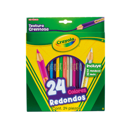 CRAYOLA - Lapices de Colores Crayola con 24 piezas