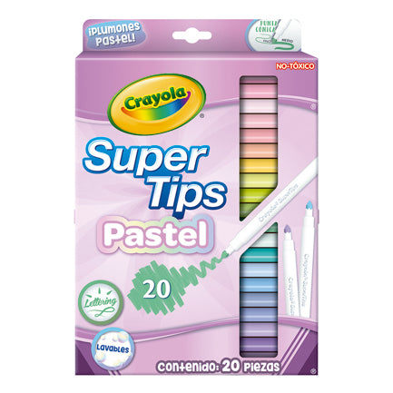 CRAYOLA - Plumones Crayola SuperTips con 20 piezas