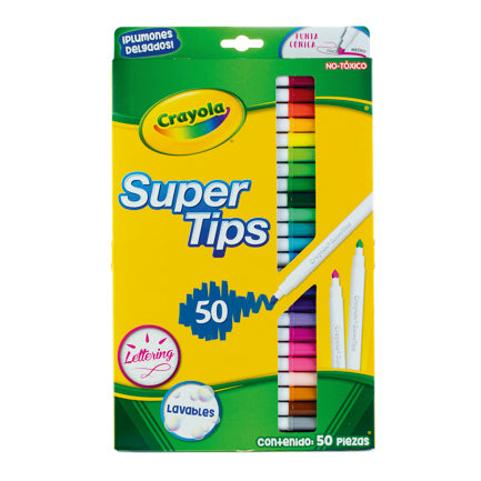 CRAYOLA - Plumones Crayola SuperTips con 50 piezas