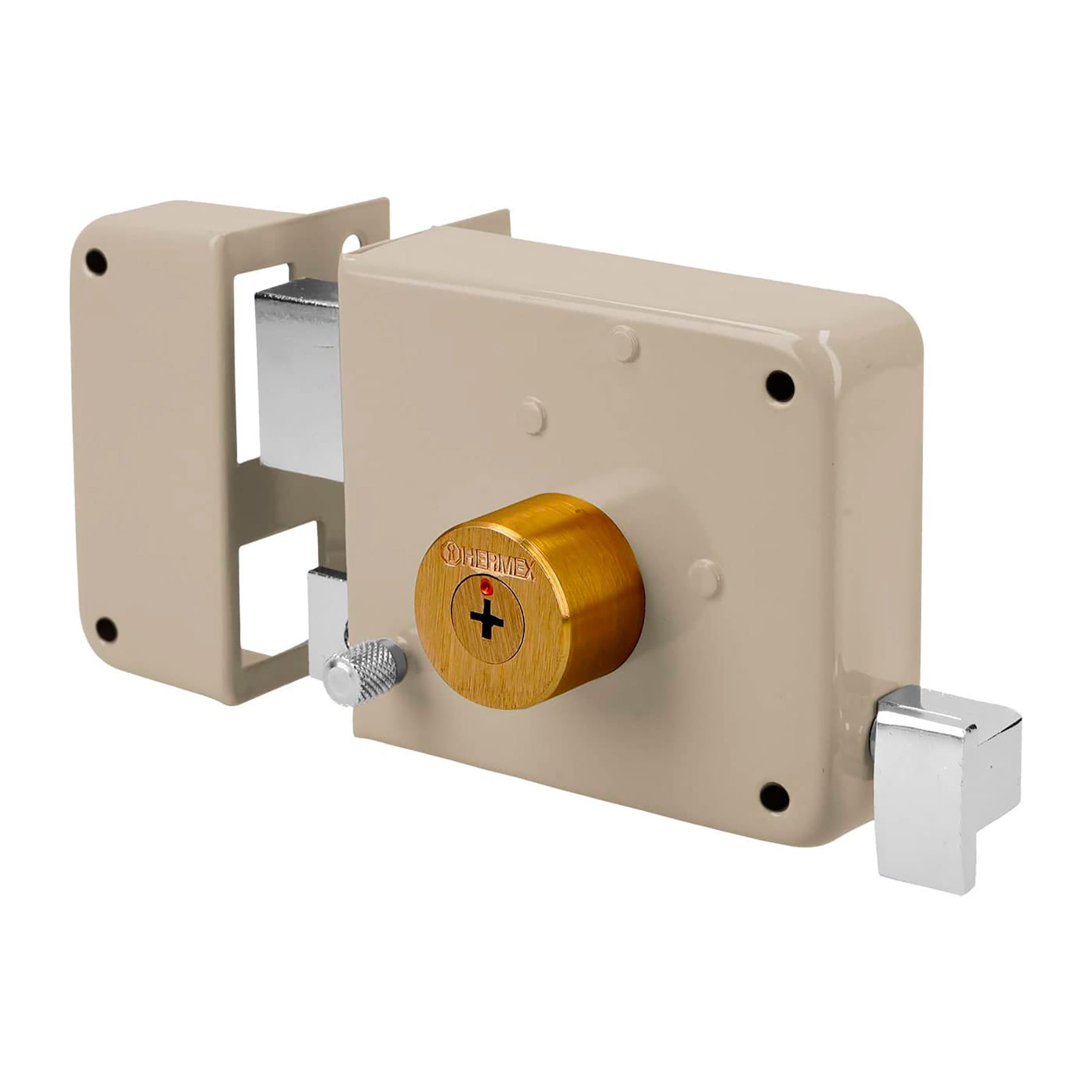 Cerradura sobreponer izquierda clasica, llave tetra, caja